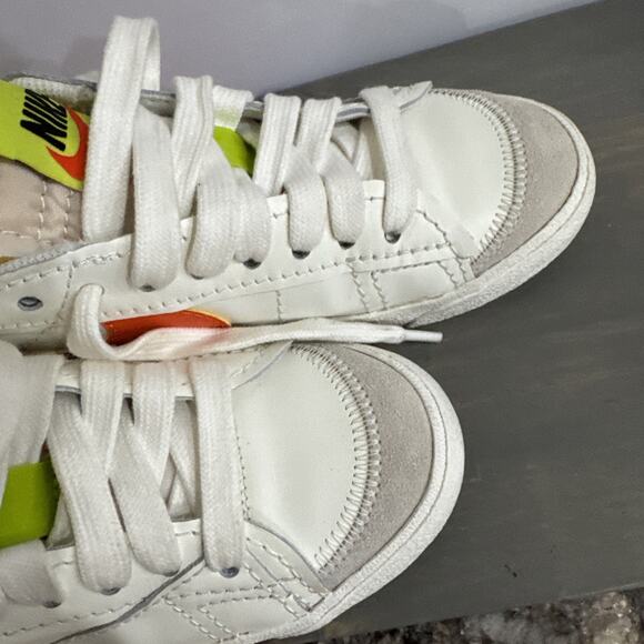 Nike Blazer Low 77 Jumbo DQ1470-103 Women Casual Shoes Sail/Rush Orange SIZE 9.5 - Picture 14 of 16